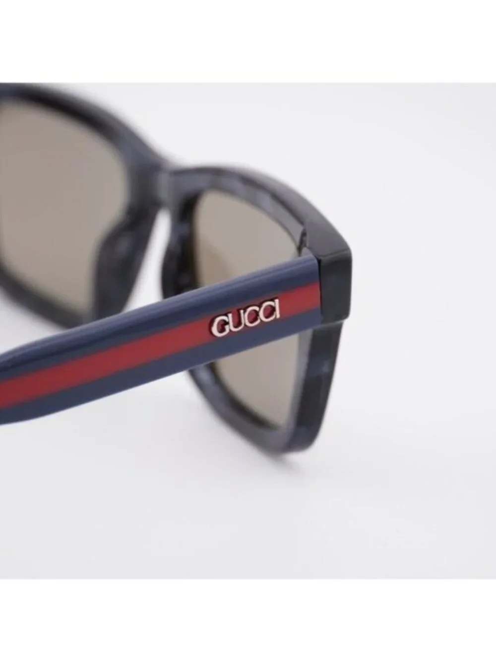 Gucci GG1869S 004 Sunglasses Grey Havana Square Frame, Brown Lenses